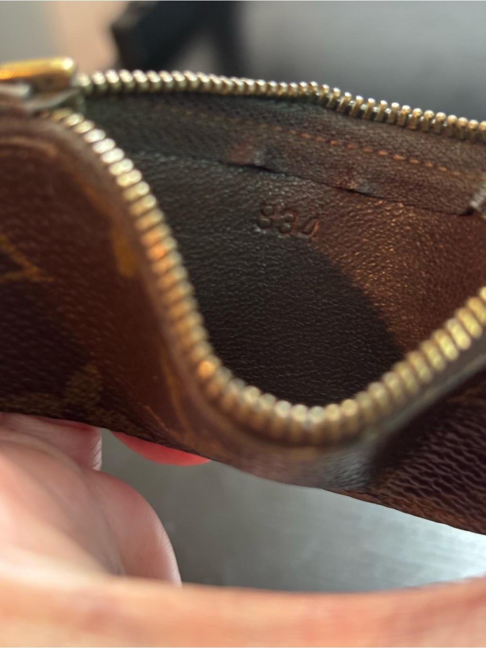 Rare Vintage Louis Vuitton Monogram Etui Crepia Coin & Key Pouch - Picture 9 of 10